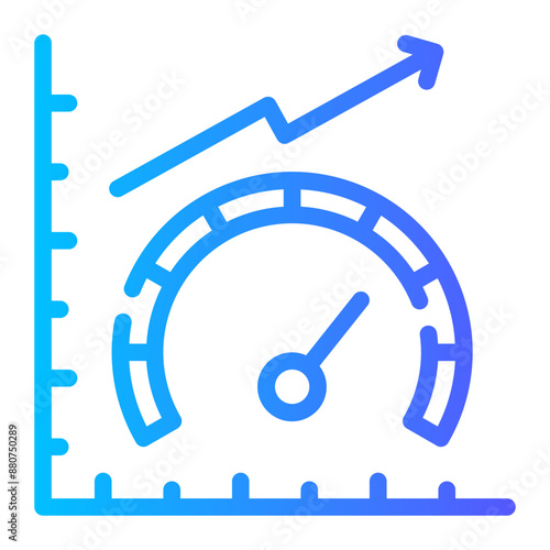 metrics gradient icon