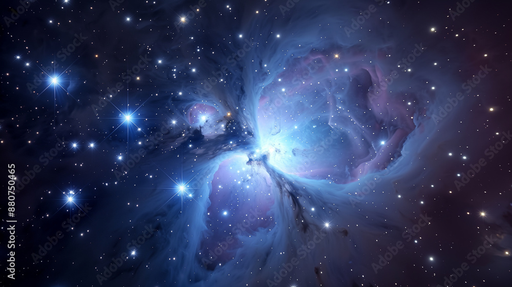 Fototapeta premium Nebula in deep space with stars