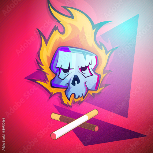 Skull and Flames: The Price of Smoking