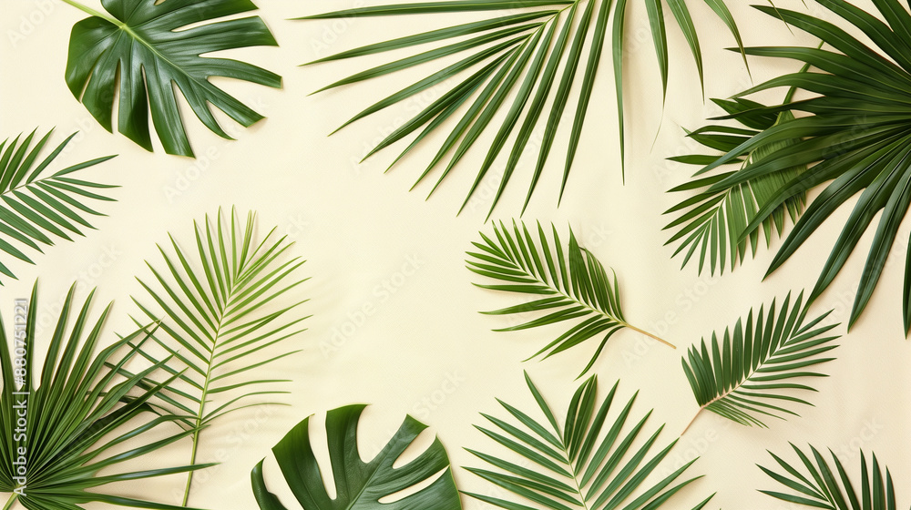 Palm tree leaves Palm tree leaves