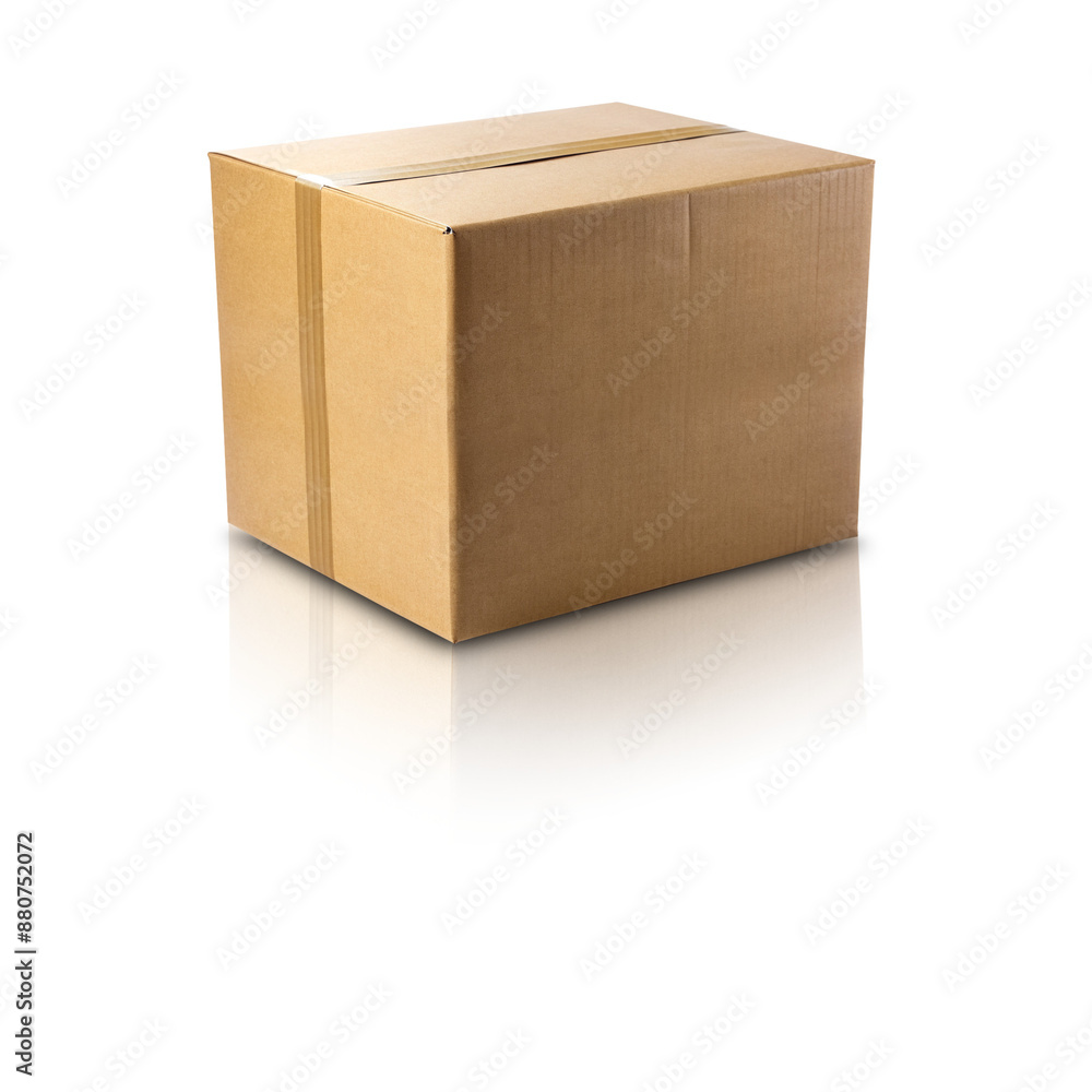 Box Package Delivery Cardboard Carton Packaging - 100% transparent background, perfectly isolated reflection and shading). Box Package Delivery Cardboard Carton Packaging - 100% transparent background, perfectly isolated reflection and shading).