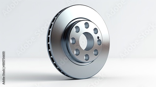The brake disc isolated on a white background.