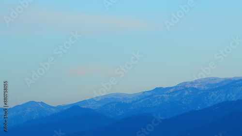 Beautiful Summer Landscape. Panorama Shot Of The Evening Mood. Copy Space.