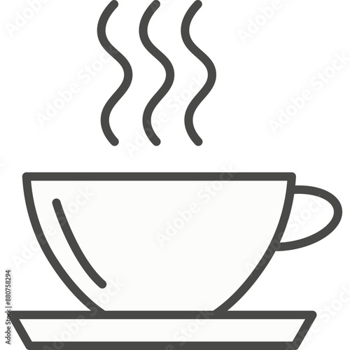 Cup of coffee vector icon