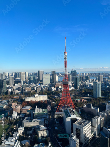 東京タワーと東京の風景