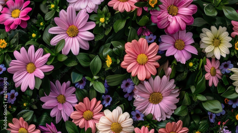 Blossoms in Full Bloom Adorn the Garden with Vibrant Hues Blossoms in Full Bloom Adorn the Garden with Vibrant Hues