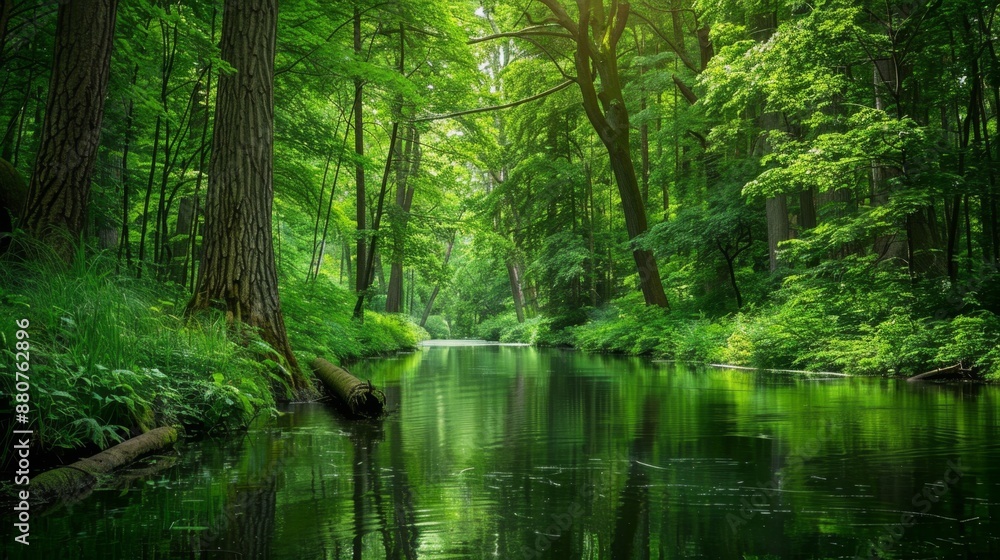 Tranquil Forest Stream. Tranquil Forest Stream.