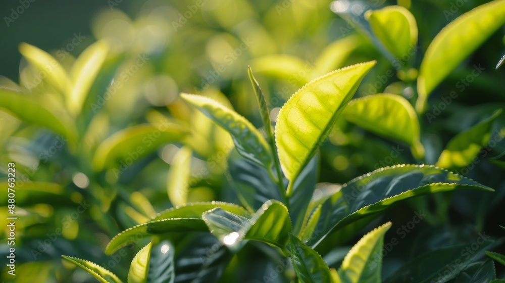 Fototapeta premium Sunlight Through Tea Leaves