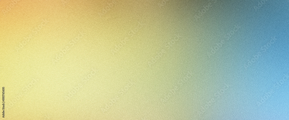 Obraz premium Grainy texture on a yellow and blue gradient background