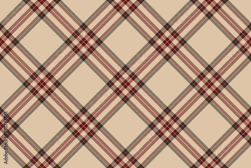 Tartan plaid background, diagonal check seamless pattern. Vector fabric texture for textile print, wrapping paper, gift card, wallpaper.