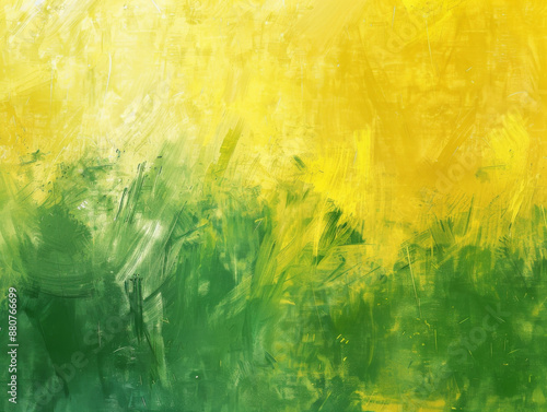 Green and Yellow Background, Generative AI Illustration