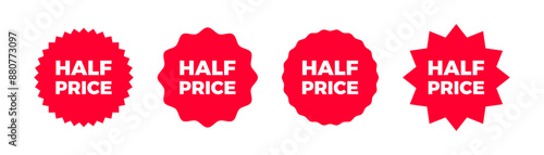 Half price sale red stamp set