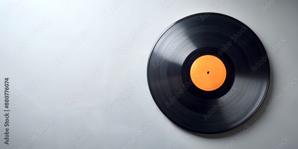 Fototapeta premium Schallplatte Vinyl Schellack Vinylscheibe Scheibe Platte AI-Created Content