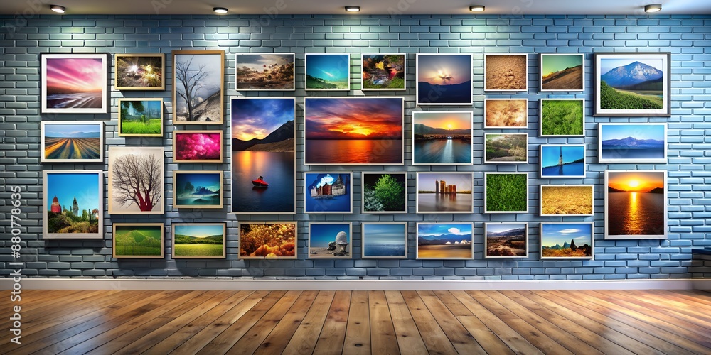 A picture on a wall informative Vibrant engaging Generative AI A picture on a wall informative Vibrant engaging Generative AI