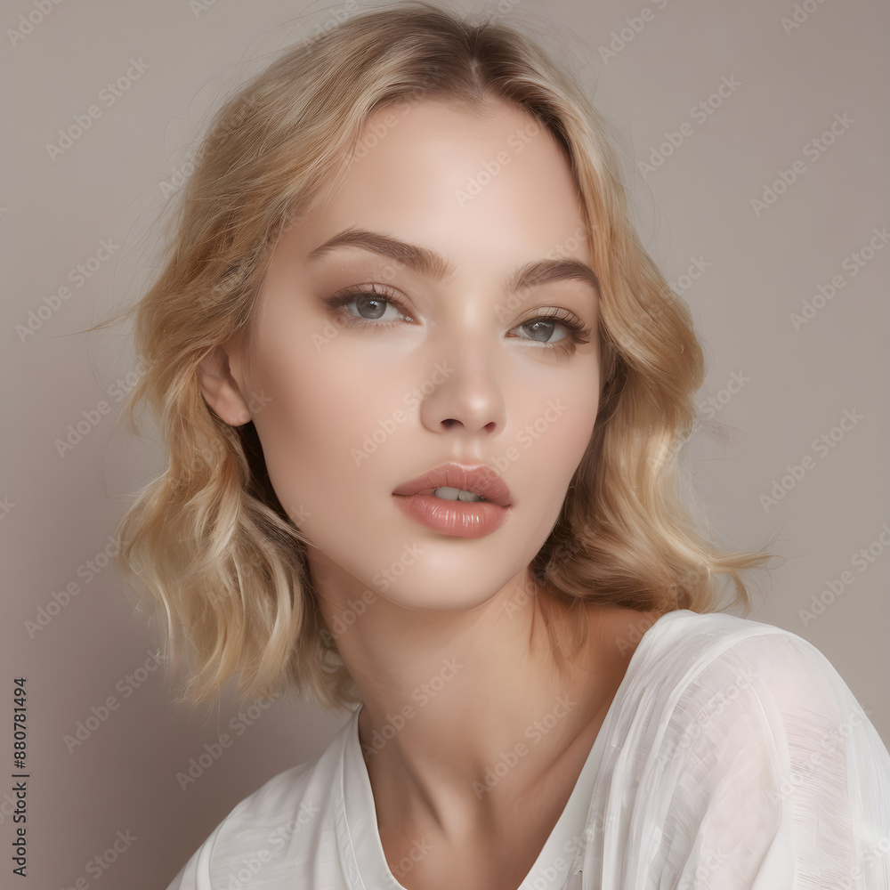 Focus on the fullness and shape of the lips, highlighting natural beauty. Focus on the fullness and shape of the lips, highlighting natural beauty.