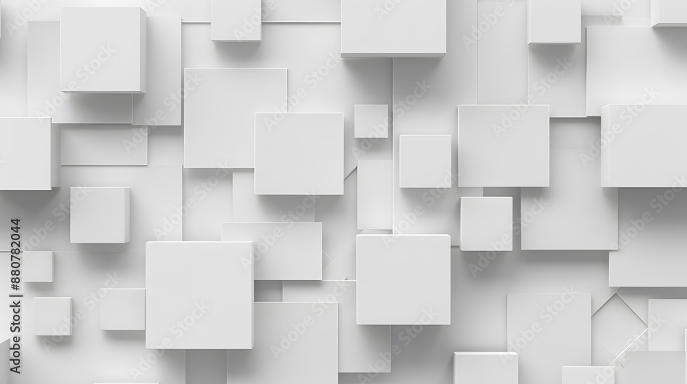 White background with a geometric square pattern White background with a geometric square pattern