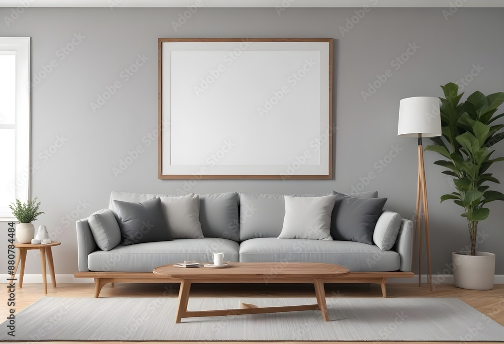 Frame mockup, ISO A paper size. Bedroom poster mockup. Modern interior design. Living room Interior mockup with house background. 3D render Frame mockup, ISO A paper size. Bedroom poster mockup. Modern interior design. Living room Interior mockup with house background. 3D render