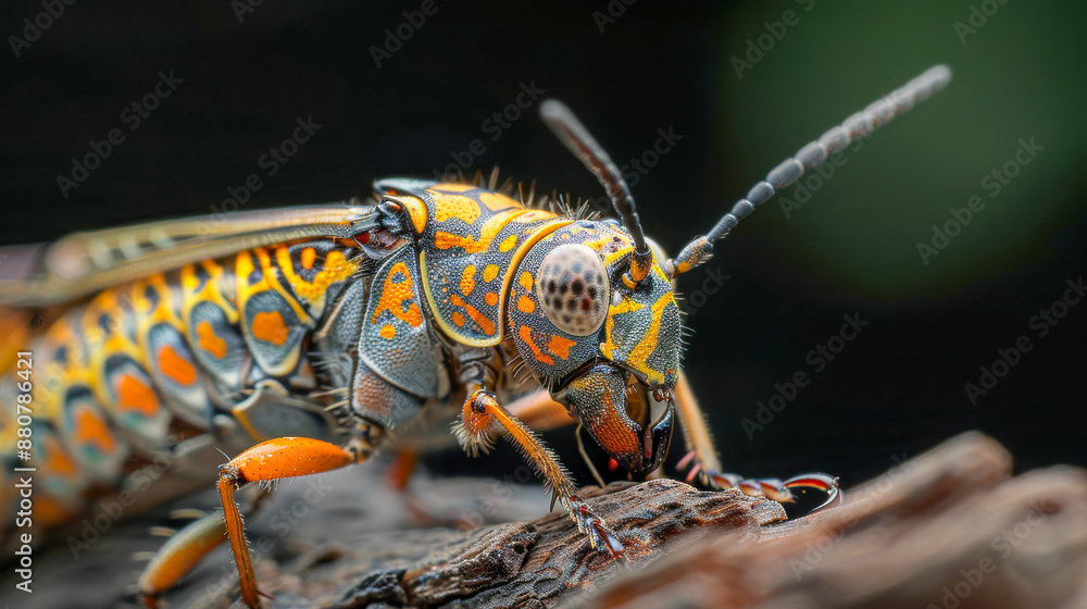 Fototapeta premium Vibrant Tropical Beetle Macro Photography