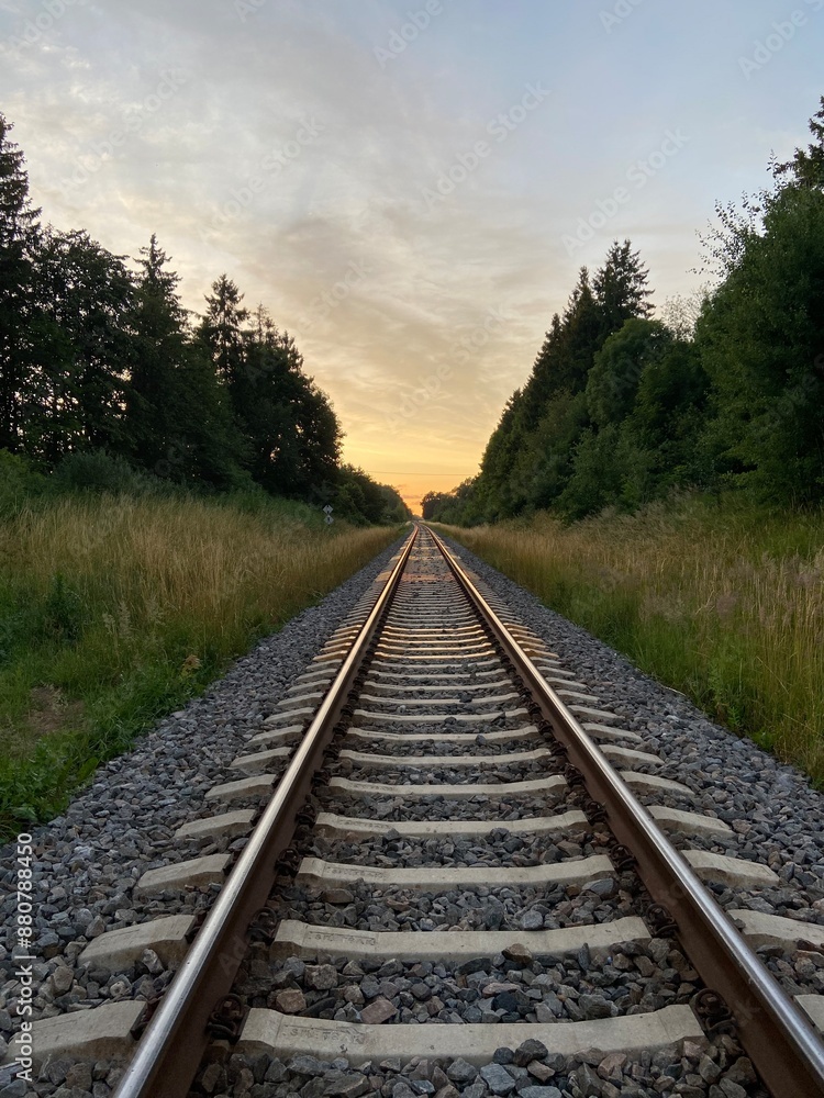 railway in the countryside railway in the countryside