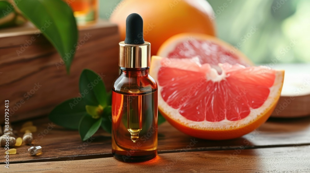 Refreshing grapefruit essential oil for revitalizing your senses in premium amber dropper bottles Refreshing grapefruit essential oil for revitalizing your senses in premium amber dropper bottles