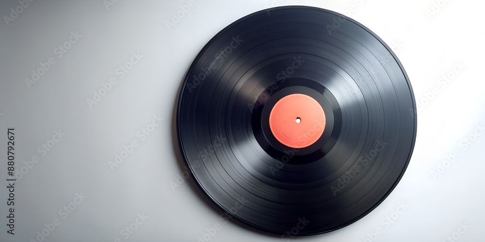 Fototapeta premium Schallplatte Vinyl Schellack Vinylscheibe Scheibe Platte AI Generative