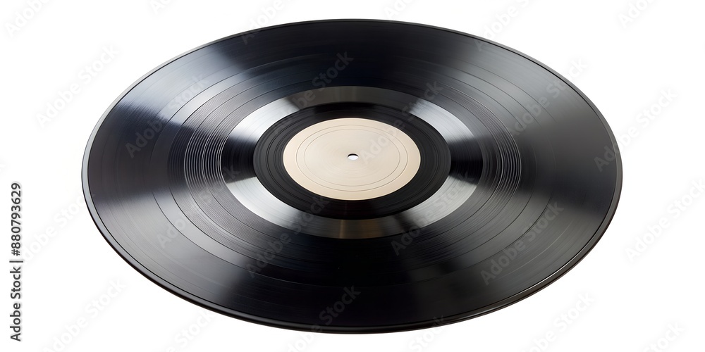 Obraz premium Schallplatte Vinyl Schellack Vinylscheibe Scheibe Platte AI Generative