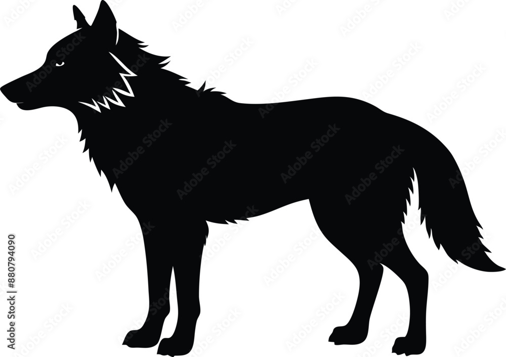 wolf silhouette, wolf black silhouette vector wolf silhouette, wolf black silhouette vector