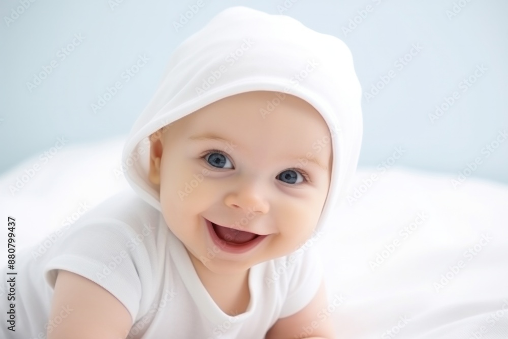 Portrait of happy excited adorable amused cute baby Portrait of happy excited adorable amused cute baby