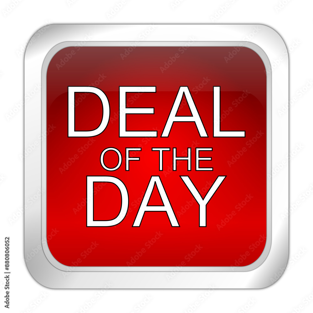 Deal of the Day Button - 3D illustration