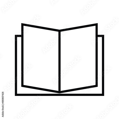 Book icon vector isolated on white background. Book vector icon. ebook icon