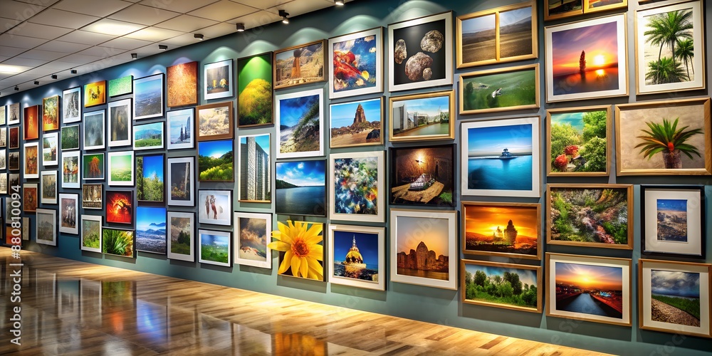 A picture on a wall informative Vibrant engaging AI Generative A picture on a wall informative Vibrant engaging AI Generative