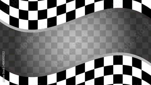 Racing background with race. black and white background