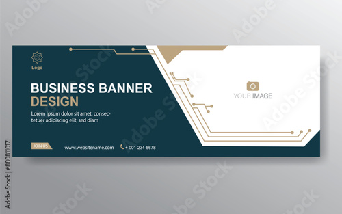 Vector abstract design web banner template. Web Design Elements - Header Design. Abstract geometric web banner template on grey background. Modern.