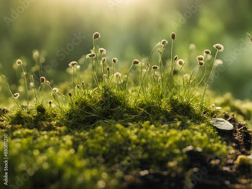 plant grass in the yard on a small scale