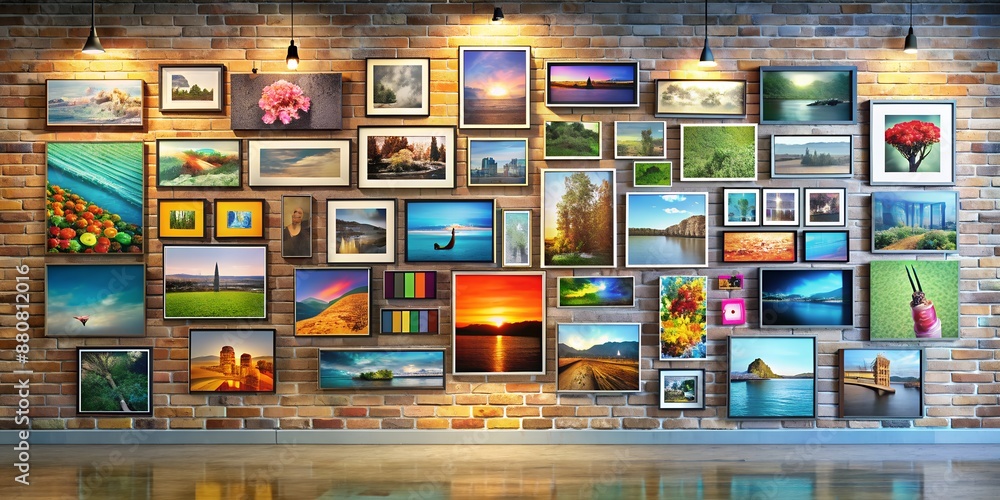 A picture on a wall informative Vibrant engaging AI Generative A picture on a wall informative Vibrant engaging AI Generative