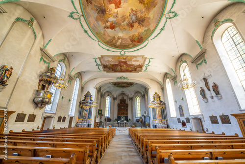 Pfarrkirche St. Karl Borromäus, City of Hohenems in the Rhein Valley in the State of Vorarlberg, Austria photo