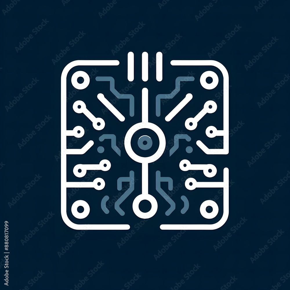 AI Generate of Circuit Board Icon, Vector, Graphic illustration. Suitable for website design, logo, app, template, and ui AI Generate of Circuit Board Icon, Vector, Graphic illustration. Suitable for website design, logo, app, template, and ui