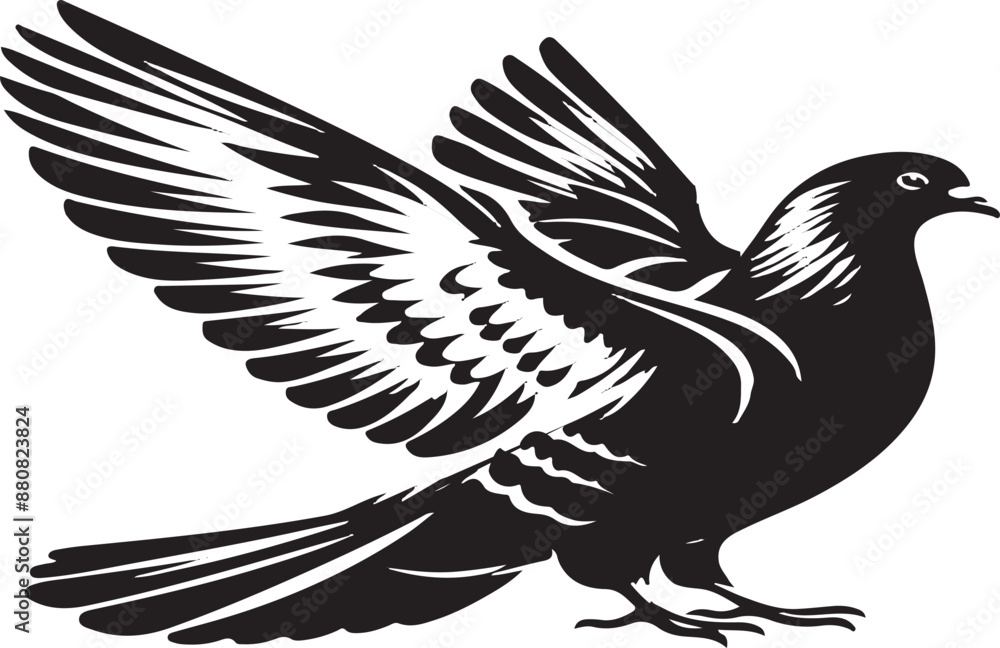 Fototapeta premium Art & Illustration. pigeon