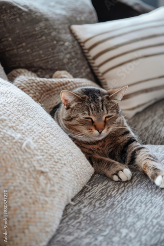 closeup of cushion living room with Cushion for cat