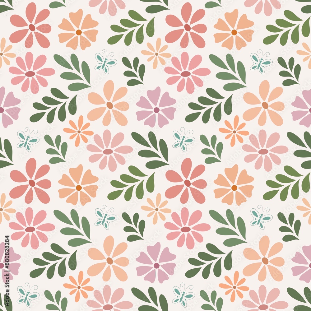 seamless floral pattern seamless floral pattern