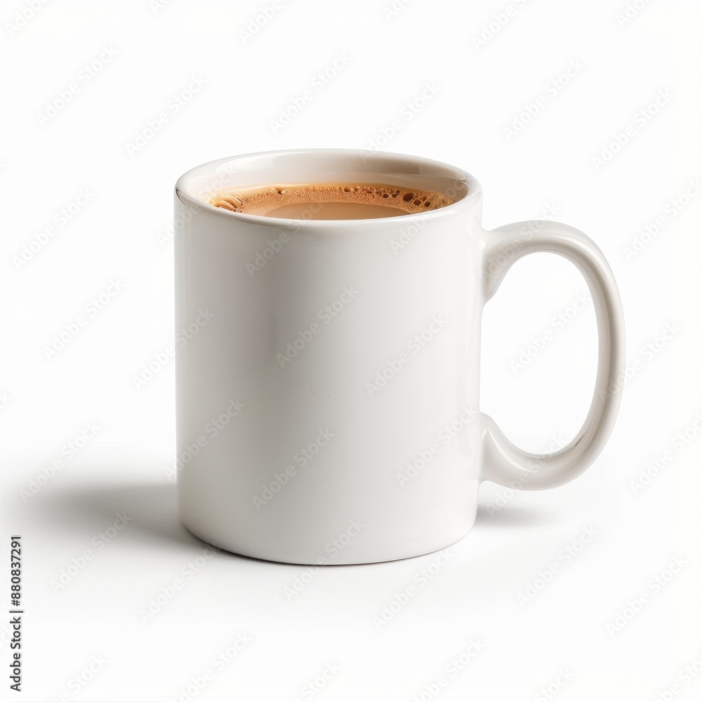 Minimalist Ceramic Coffee Mug on White Background - Elegant and Stylish Drinkware for Morning Routine and Relaxation Minimalist Ceramic Coffee Mug on White Background - Elegant and Stylish Drinkware for Morning Routine and Relaxation