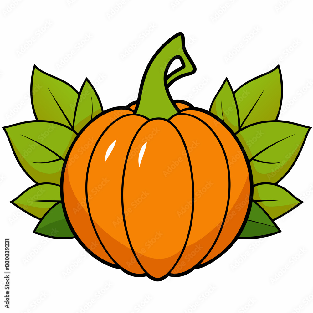 Pumpkin vector illustration, pumpkin vector art, pumpkin silhouette, pumpkin with leaves vector icon Pumpkin vector illustration, pumpkin vector art, pumpkin silhouette, pumpkin with leaves vector icon