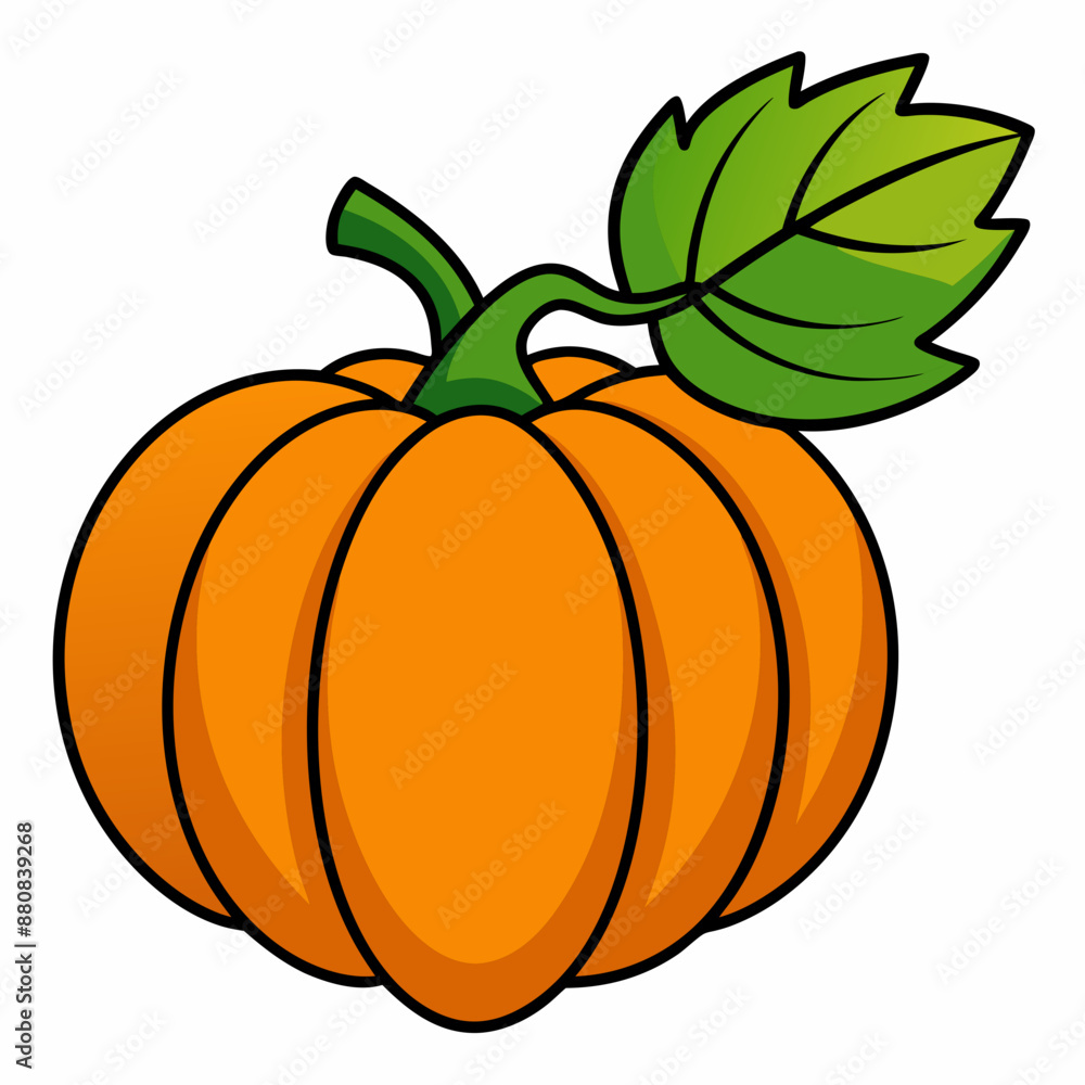Pumpkin vector illustration, pumpkin vector art, pumpkin silhouette, pumpkin with leaves vector icon Pumpkin vector illustration, pumpkin vector art, pumpkin silhouette, pumpkin with leaves vector icon