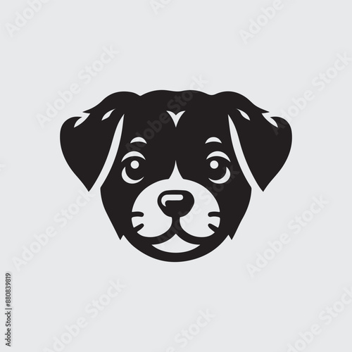 A Dog Head Silhouette Royalty-Free Images
