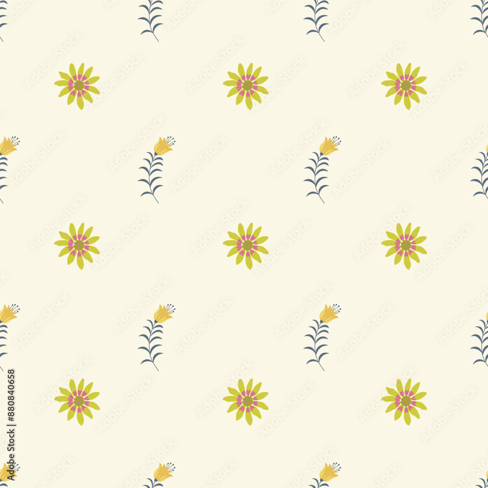 Seamless Floral Pattern. Vector Illustration. Seamless Floral Pattern. Vector Illustration.