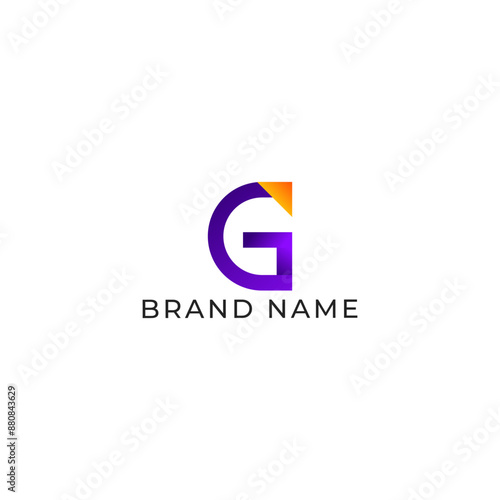Free Download ILLUSTRATION LETTER G WITH TRIANGLE GEOMETRIC LOGO ICON PURPLE ORANGE GRADIENT COLOR TEMPLATE SIMPLE MINIMALIST ELEMENT DESIGN SIMPLE VECTOR GOOD FOR APPS, BRAND  - GFXLoad