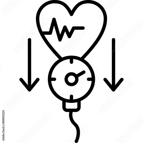 Low Blood Pressure Icon