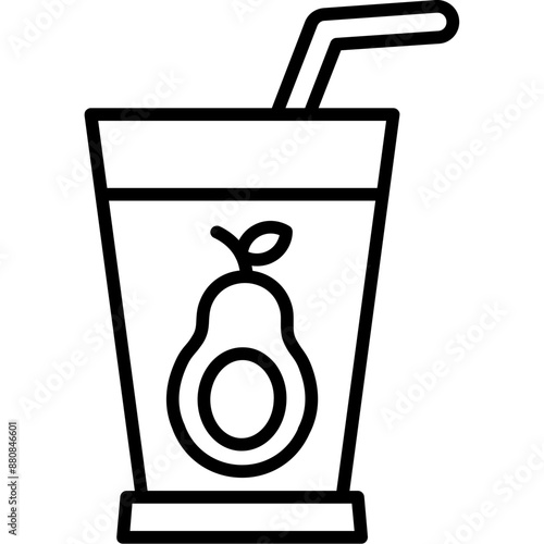 Avocado Fresh Juice Icon