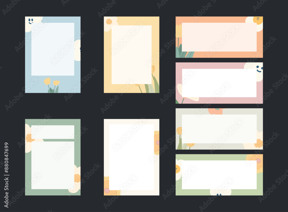 Cartoon paper note illustration. Sticky note illustration Cartoon paper note illustration. Sticky note illustration