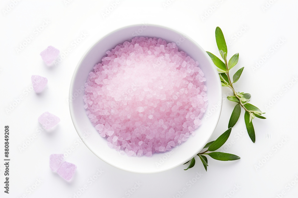 pink bath salt and rose petals pink bath salt and rose petals